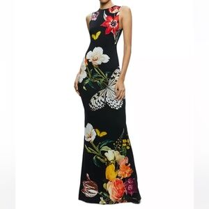 Floral Butterfly Maxi Dress